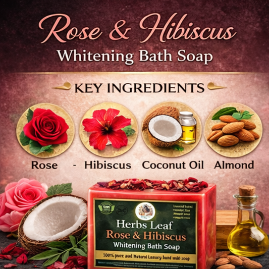 Rose and hibiscus Soap