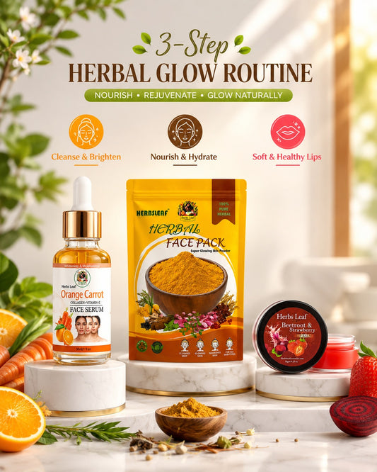 Herbal Glow Routine Combo – Complete Natural Skincare Kit