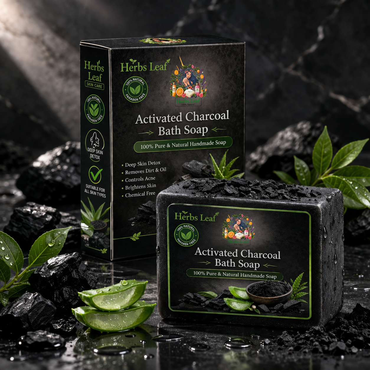 Charcoal soap