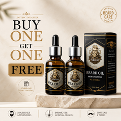 Buy 1 Get 1 Free Natural Beard Serum