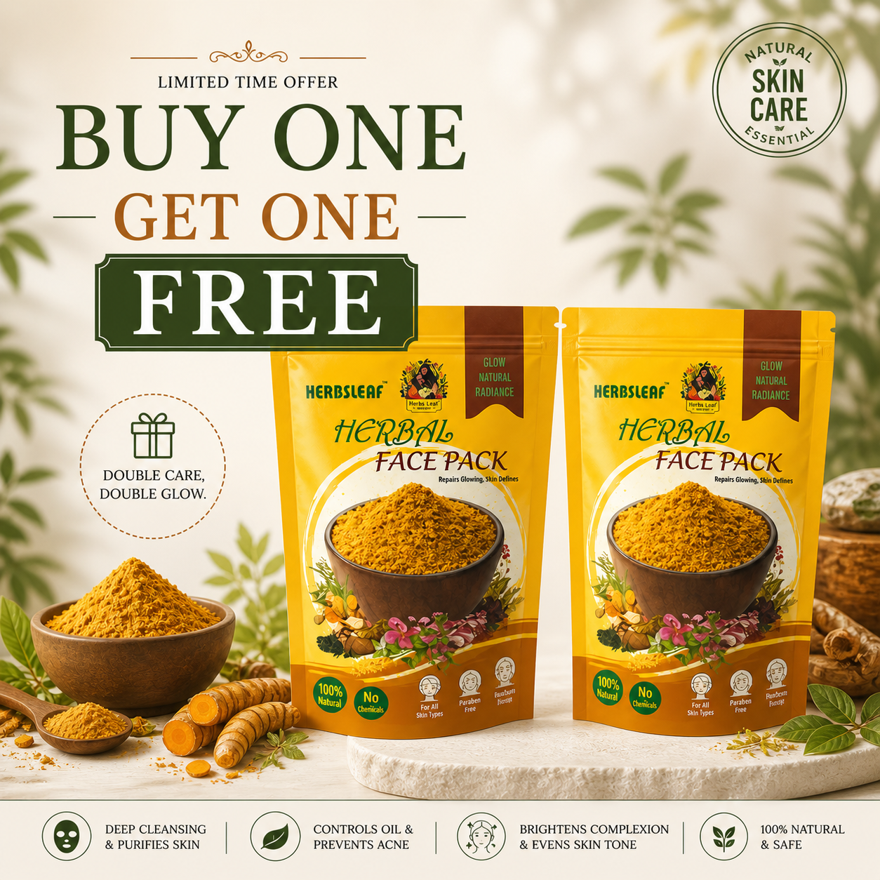 Buy 1 Get 1 Free Face Pack
