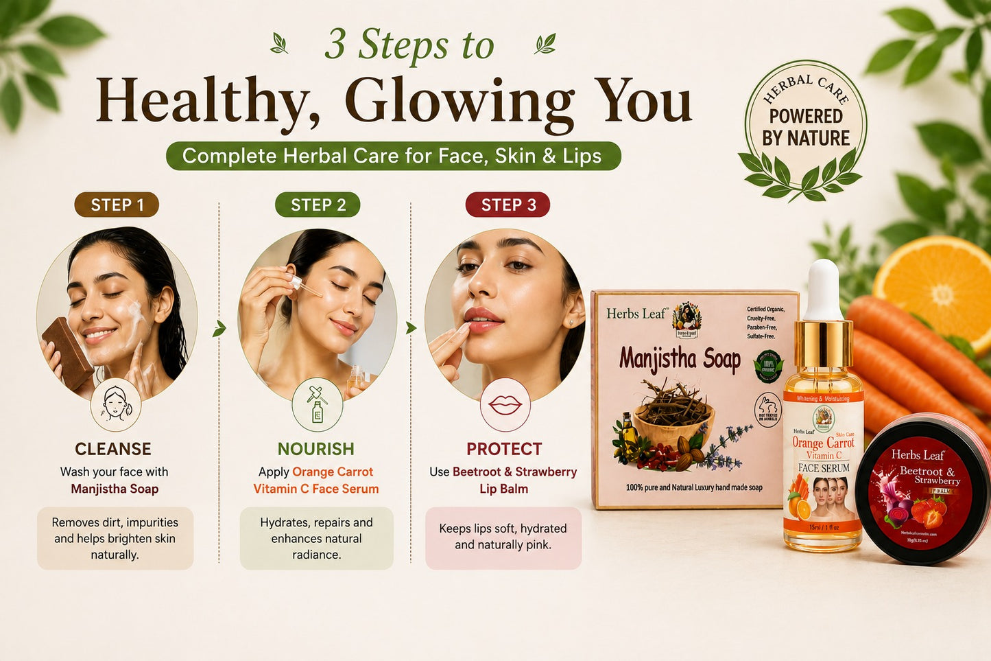 Herbs Leaf Radiant Glow Essentials Combo