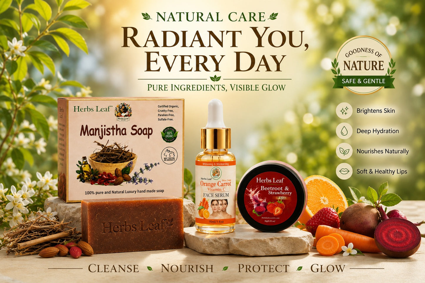 Herbs Leaf Radiant Glow Essentials Combo